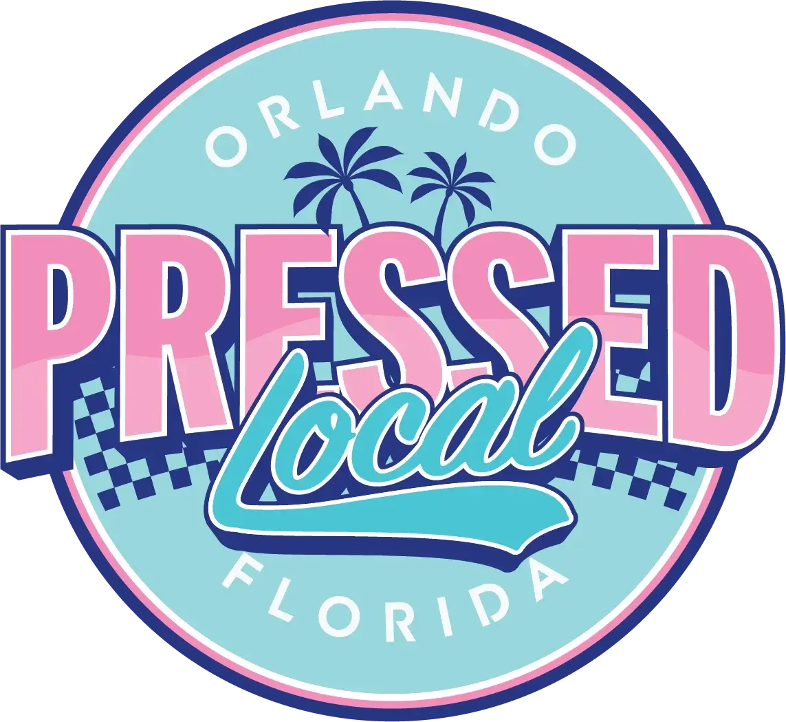 Pressed Local Orlando Florida logo badge
